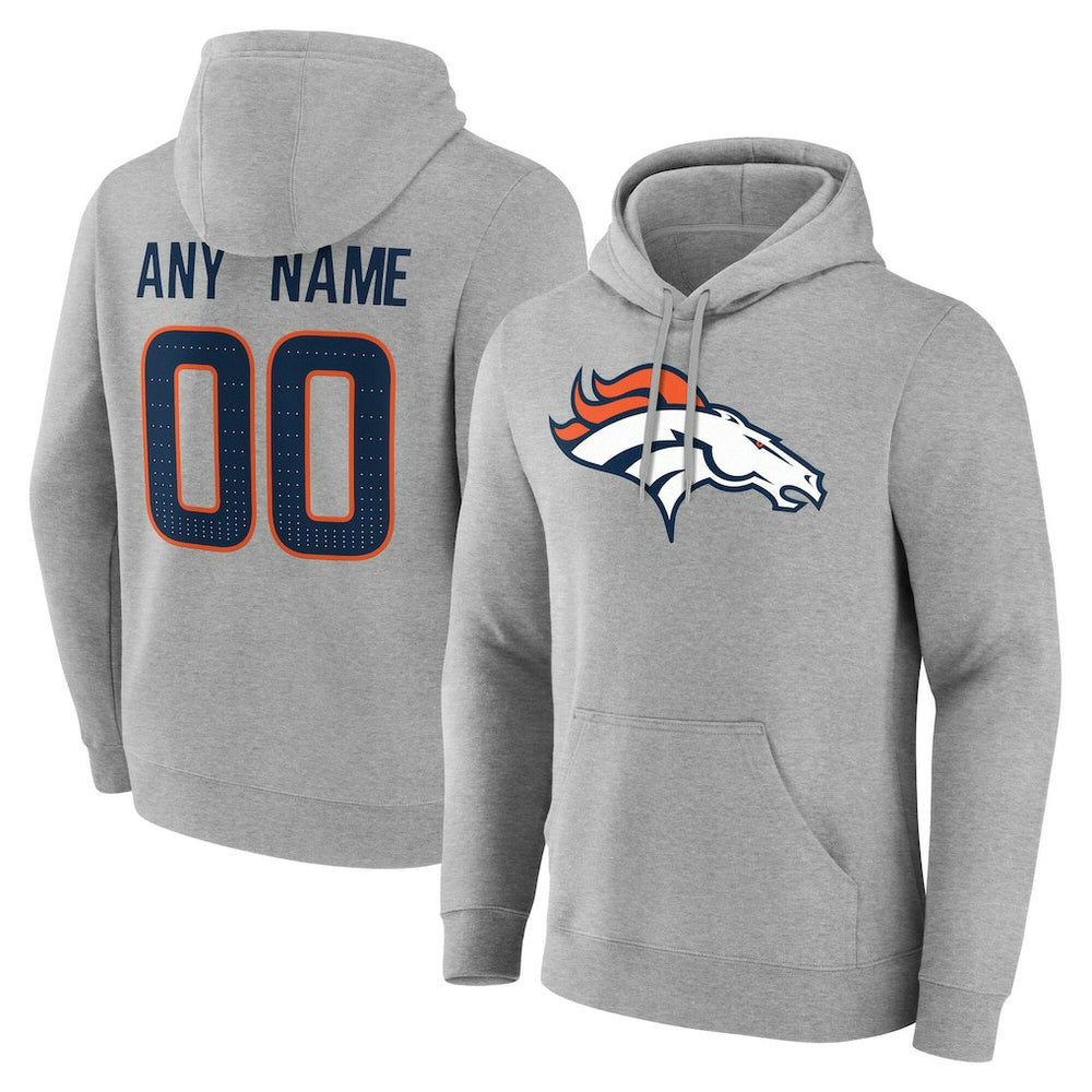 Denver Broncos Big & Tall Team Authentic Custom Hoodie