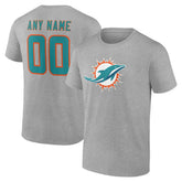 Miami Dolphins Big & Tall Team Authentic Custom T-Shirt