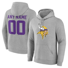 Minnesota Vikings Big & Tall Team Authentic Custom Hoodie