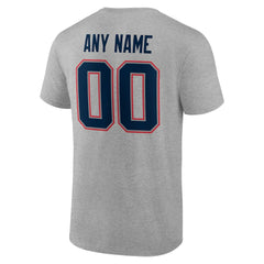 New England Patriots Big & Tall Team Authentic Custom T-Shirt