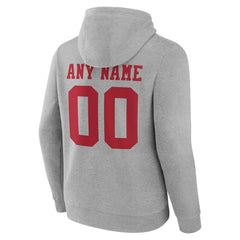 San Francisco 49ers Big & Tall Team Authentic Custom Hoodie