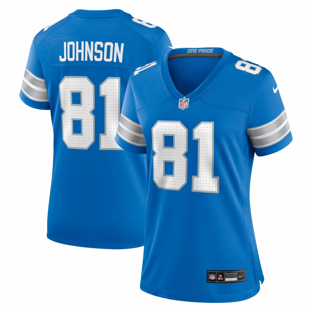 Detroit Lions Nike Calvin Johnson Women's Team Retired Game Jersey
