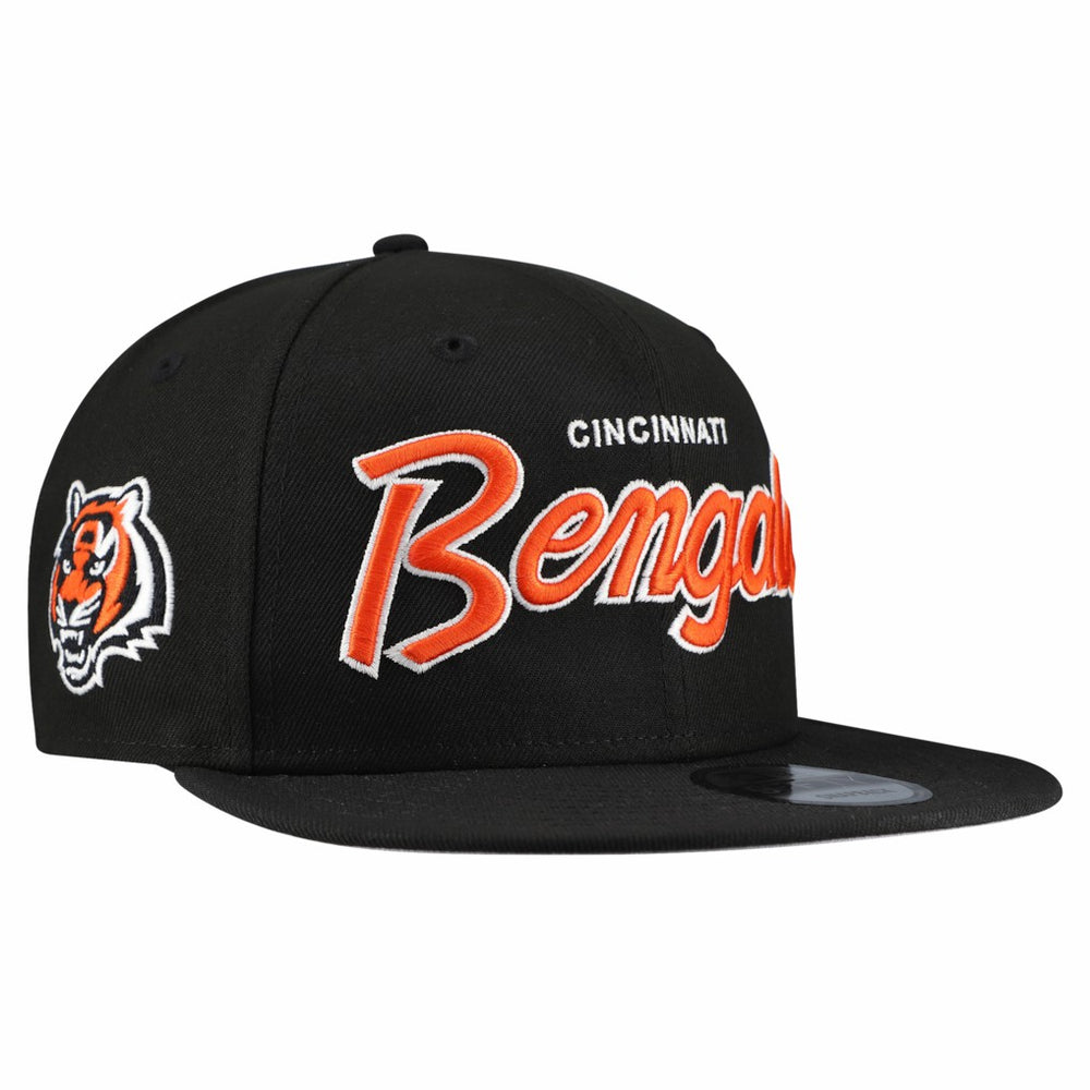 Cincinnati Bengals New Era Main Script 9FIFTY Snapback Hat