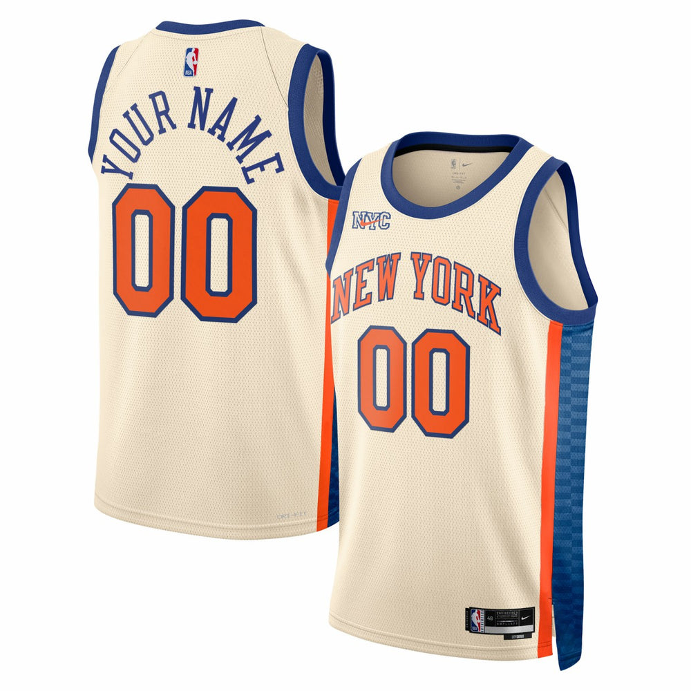 New York Knicks Unisex 2025/26 City Edition Swingman Custom Jersey On Sale