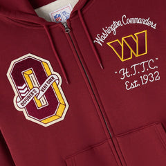 Washington Commanders OVO x NFL Unisex Full-Zip Waffle-Lined Hoodie