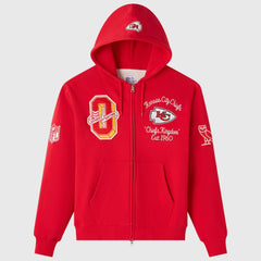 Kansas City Chiefs OVO x NFL Unisex Full-Zip Waffle-Lined Hoodie