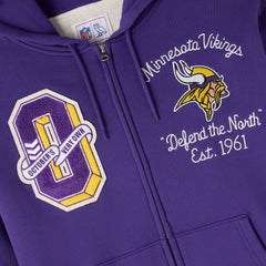 Minnesota Vikings OVO x NFL Unisex Full-Zip Waffle-Lined Hoodie