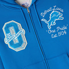 Detroit Lions OVO x NFL Unisex Full-Zip Waffle-Lined Hoodie