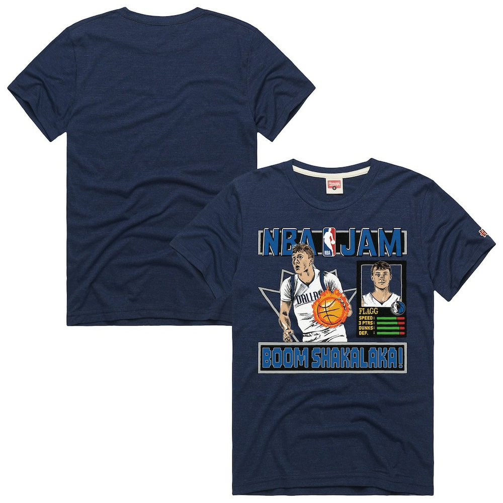 Cooper Flagg Dallas Mavericks Homage Unisex NBA Jam Tri-Blend T-Shirt sale New