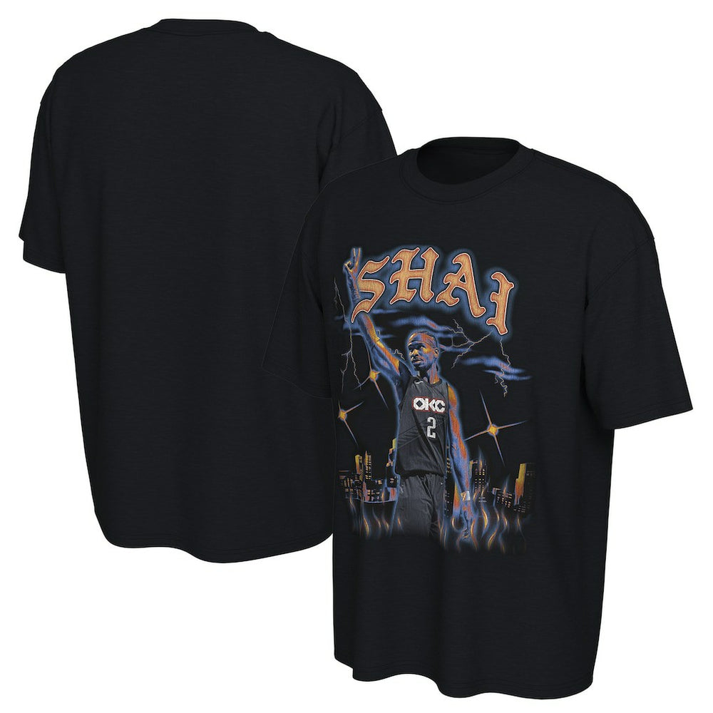 Shai Gilgeous-Alexander Oklahoma City Thunder Converse Unisex 2025/26 City Edition Player Graphic T-Shirt On Sale