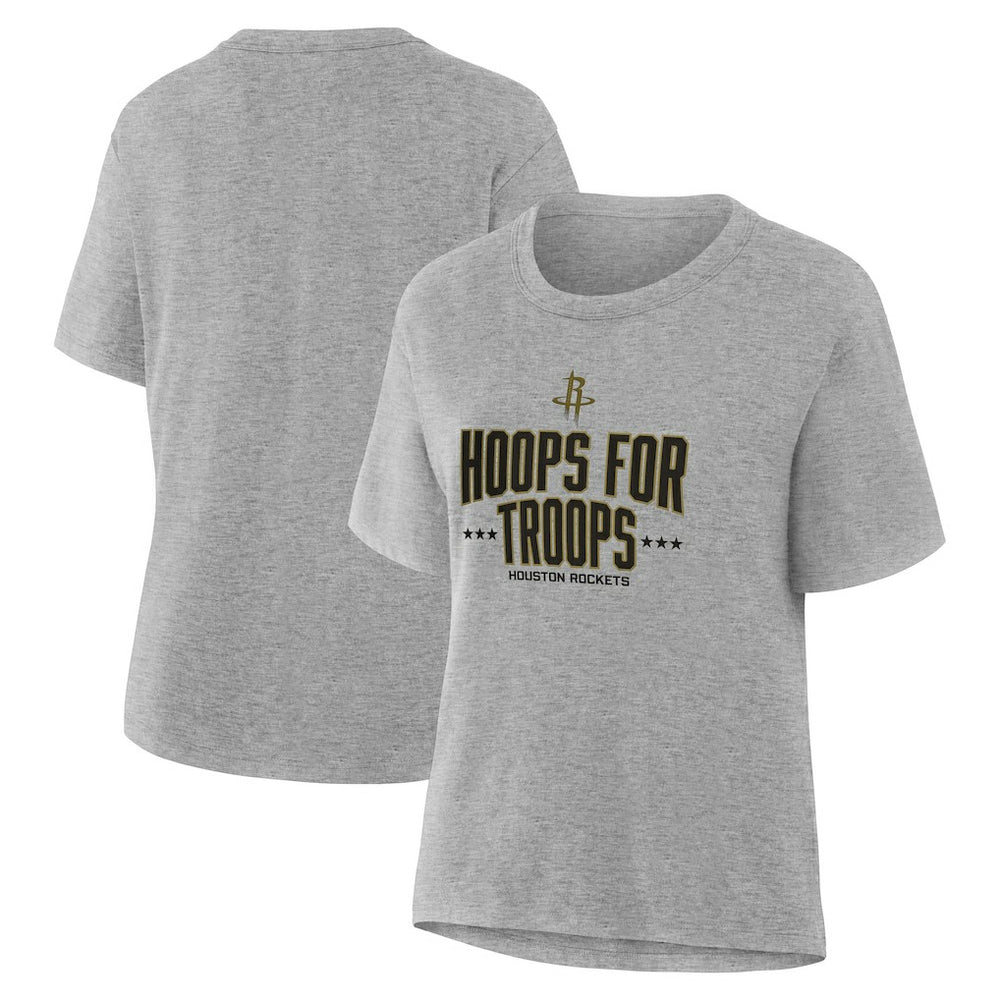 Houston Rockets Women's Hoops For Troops T-Shirt For Sale