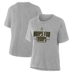 Houston Rockets Women's Hoops For Troops T-Shirt For Sale