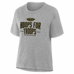 New Orleans Pelicans Women's Hoops For Troops T-Shirt Online