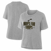 Utah Jazz Women's Hoops For Troops T-Shirt Outlet
