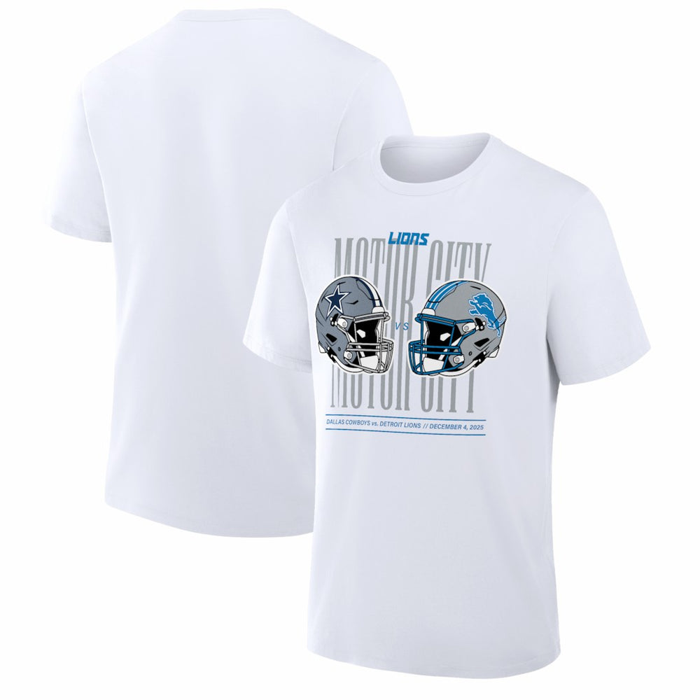 Detroit Lions vs. Dallas Cowboys White Out T-Shirt