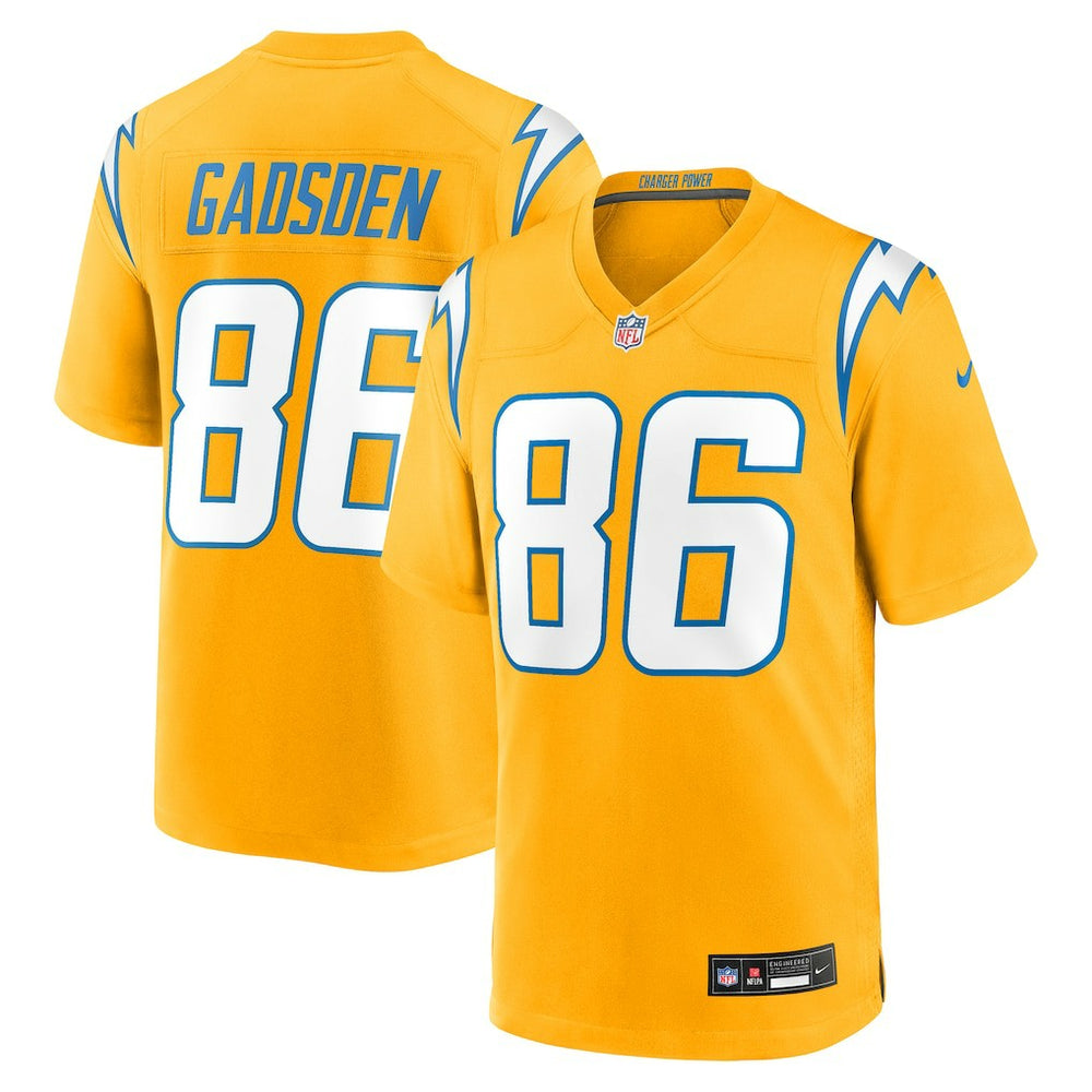 Los Angeles Chargers Nike Oronde Gadsden Alternate Charger Power Game Jersey