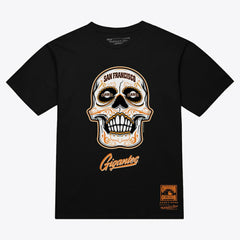 San Francisco Giants Mitchell & Ness Women's Sugar Skull Boxy T-Shirt | MLB For sale