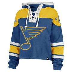 St. Louis Blues '47 Women's Cropped Lacer Hoodie Sale
