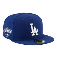 Los Angeles Dodgers New Era Back-to-Back Champions Diamond Side Patch 59FIFTY Fitted Hat | MLB New