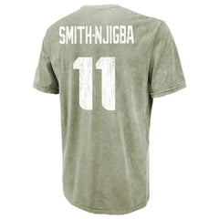 Seattle Seahawks Jaxon Smith-Njigba Majestic Threads Mineral Wash Name & Number T-Shirt