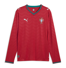 Portugal National Team 2026 Home Replica Long Sleeve Jersey Red - Puma