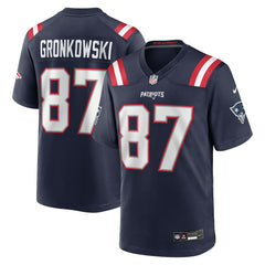 New England Patriots Nike Rob Gronkowski Team Retired Player Game Jersey