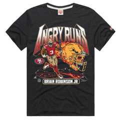 San Francisco 49ers Brian Robinson Jr. Homage Unisex Angry Runs Player Graphic Tri-Blend T-Shirt