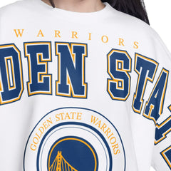 Golden State Warriors G-III 4Her by Carl Banks Women's Bleachers Cropped French Terry Sweatshirt sale Discount