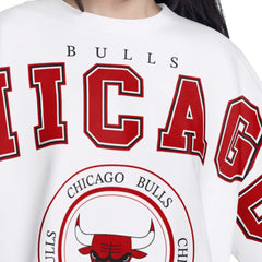 Chicago Bulls G-III 4Her by Carl Banks Women's Bleachers Cropped French Terry Sweatshirt On Sale