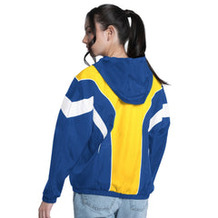 Golden State Warriors G-III 4Her by Carl Banks Women's Quarterback Lightweight Oversized Full-Zip Jacket sale Discount
