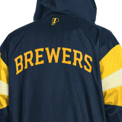Milwaukee Brewers Pro Player Legacy Lightweight Full-Zip Hooded Jacket | MLB Discount