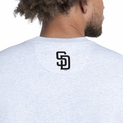 San Diego Padres Starter Face of Ice Blue French Terry Sweatshirt | MLB On Sale