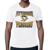Pittsburgh Penguins Starter Comic Style Team Graphic T-Shirt On Sale