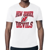New Jersey Devils Starter Comic Style Team Graphic T-Shirt On Sale