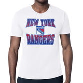 New York Rangers Starter Comic Style Team Graphic T-Shirt For Sale
