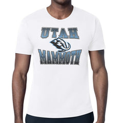 Utah Mammoth Starter Comic Style Team Graphic T-Shirt On Sale