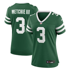 New York Jets Nike John Metchie III Women's Team Game Jersey