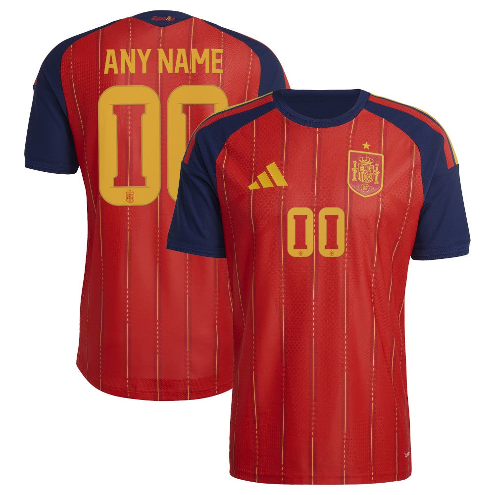 Spain National Team FIFA x World Cup 2026 Home On Field Custom Jersey Red - Adidas