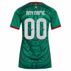 Mexico National Team Women's 2026 Home Replica Custom Jersey Green - Adidas
