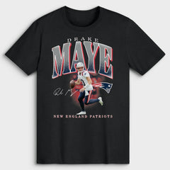 New England Patriots Drake Maye Player Hype T-Shirt
