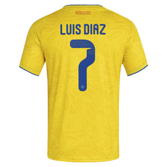 Luis Diaz Colombia National Team 2026 Home Replica Jersey Yellow - Adidas