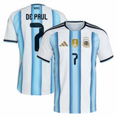 Rodrigo De Paul Argentina National Team 2026 Home Jersey White - Adidas