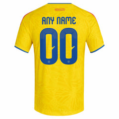 Colombia National Team FIFA x World Cup 2026 Home On Field Custom Jersey Yellow - Adidas