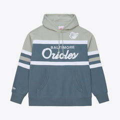 Baltimore Orioles Mitchell & Ness Cooperstown Collection Thunderstorm Head Coach Hoodie | MLB Outlet