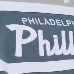 Philadelphia Phillies Mitchell & Ness Cooperstown Collection Thunderstorm Head Coach Hoodie | MLB New