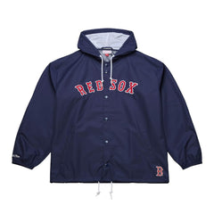 Boston Red Sox Mitchell & Ness Full-Snap Hooded Coaches Jacket | MLB Shop