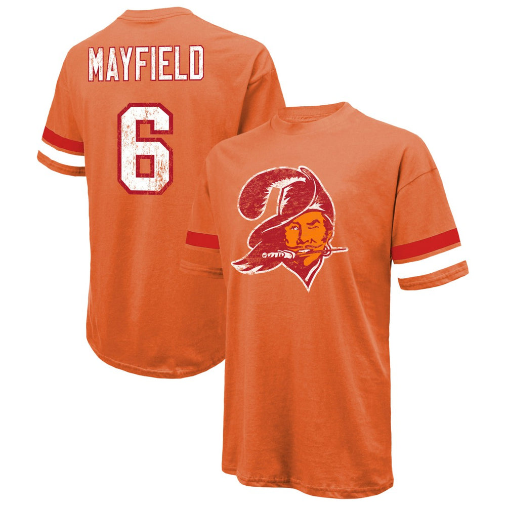 Tampa Bay Buccaneers Baker Mayfield Majestic Threads Oversized T-Shirt