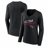 Arizona Cardinals Women's Hustle Long Sleeve V-Neck T-Shirt
