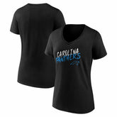 Carolina Panthers Women's Hustle V-Neck T-Shirt