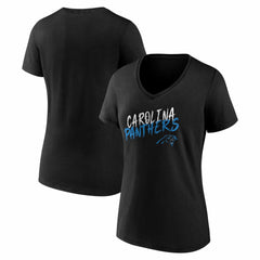 Carolina Panthers Women's Hustle V-Neck T-Shirt